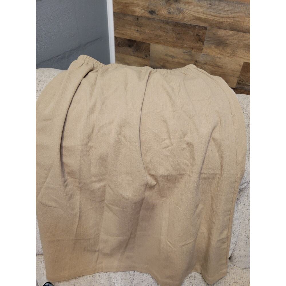 Retro Khaki A LINE BLAIR Skirt MEDIUM PM - Picture 3 of 3